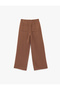 Comfortable Fit Viscose Trousers with Tie-Up Waist - 4