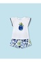 Girls' Sequin Embroidered Floral Shorts Suit Set - 2
