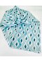 Betty Bands Bandana Retro Blue Pattern Satin Scarf - Vintage Headscarf with Scarf Tie - 3