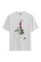 Men/Unisex White 100% Cotton Relaxed Fit Crew Neck Dust Custom Printed T-Shirt