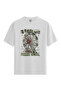 Women/Unisex White 100% Cotton Relaxed Fit Crew Neck Light Custom Printed T-Shirt
