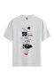 Women/Unisex White 100% Cotton Relaxed Fit Crew Neck Light Custom Printed T-Shirt