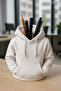 Minimalist Sweatshirt Unique Modern Pen Holder (for Pens, Markers, Makeup Supplies) 11 cm - 2