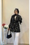 Black and White Patterned Burmescence Kimono - 2