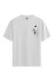Women/Unisex White 100% Cotton Relaxed Fit Crew Neck Soft Touch Custom Printed T-Shirt