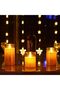 Candle Flameless Led, Real Wax Fake Wick Moving Flame Faux Wickless Pillar - 5