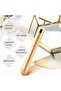 24k Golden Beauty Bar Face Massager, Electronic Facial Roller Y-shape Waterproof Micro Vibrati - 4