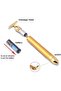 Face Slimming Pop 24k Gold Color Facial Vibration Massage Roller Massager Skin Stretch Ski - 6