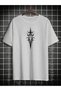 Unisex Symbol Printed Oversize T-Shirt