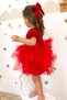 Baby Girl Dress Girls' Dress Birthday Party Wedding Dress Lace Short Sleeve Lined Dress - 6
