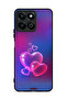 غطاء حماية لهاتف Honor Play 60 Plus 5G بنقشة قلوب مائية
