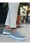 Ba0241 Laceless High Sole Gray Suede Men's Shoes - 4