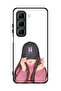 غطاء حماية لهاتف Infinix Hot 50 5G، فتاة تلتقط صورة
