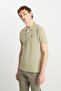 100% Cotton Regular Fit Regular Cut Island Tea Polo Neck T-Shirt - 3