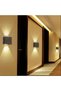 LED Aluminum Waterproof Wall Lamp,12W Black 3000K Adjustable Outdoor Garden Wall Mounted Lamp - 3