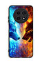 غطاء حماية لجهاز Realme 12 5G بتصميم ذئب الماء والنار