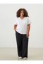 Trendlucky Women's Striped Linen Blend Trousers with Elastic Waist - 2