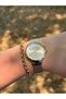 Gold Colored Simple Stylish Wicked Steel Cord Waterproof Women's Watch - 2
