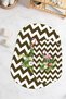 Printed Non-Slip Base Washable Flower Pattern Oval Bath Mat Set of 2 Toilet Seat Covers - 6