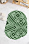 Digital Printed Non-Slip Base Washable Oval Bath Mat Set of 2 Toilet Seat Covers - 2
