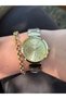Gold Color Function Display Sport Steel Cord Waterproof Women's Watch