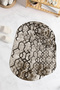 Digital Printed Non-Slip Base Washable Oval Bath Mat Set of 2 Toilet Seat Covers - 8