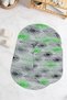 Digital Non-Slip Base Washable Floral Oval Bath Mat Set of 2 Toilet Seat Covers - 3