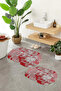 Digital Printed Non-Slip Base Washable Oval Bath Mat Set of 2 Toilet Seat Covers - 5
