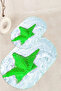 3D Printed Non-Slip Base Washable Oval Bath Mat Set of 2 Toilet Seat Covers - 7