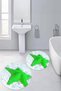 3D Printed Non-Slip Base Washable Round Bath Mat Set of 2 Toilet Seat Covers - 4