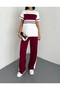 PANELED STRIPE-DETAIL MODAL FABRIC TRACKSUIT SET - 3
