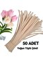 50 Pieces of Cream Chenille, Fuzzy Wire Suitable for Flower Making, 30 cm 6 mm Blm