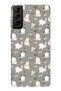 Samsung Galaxy S21 Plus Compatible Tiny Cute Cats Transparent Silicone Case