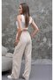Wide Leg Elastic Waist Thin Fabric Trousers - 3