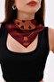 Dark Burgundy Terrazzo - Madrid Model Scarf Estascarf - 4