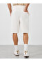 Oversized Solid Shorts with Drawstring - 4