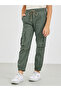 Solid Cargo Pants with Drawstring