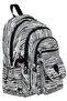 Luxury Patterned Medium Size Backpack with Monkey Keychain Gift
