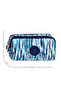 Set of 2 Luxury Crinkle Fabric High School and Middle School Backpacks + Thermal Lunch Bag, with Monkey Keychain Gift, Navy Blue - 7