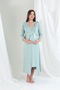 Pregnant Nightgown Morning Set with Viscos and Lace - 4