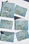 Art Themed Mini Envelope (10.5 × 8 cm)6 Pieces / Gift Card, Van Gogh, Letter - 3