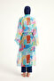 Black Kimono – Hijab Beach Outerwear |   Light, Modern and Belted Summer Pareo P2506 - 7