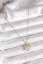 316L Stainless Steel Heart Inside Starry Planet Design Necklace Sparkling Stylish Women's Jewelry Model - 2