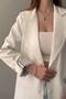 Two Button Sleeve Printed Jacket - 4