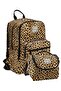 Primary and Secondary School Backpack and Nutrition Set - Brown Leopard for Girls