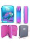 Turquoise Pink Turtle Girl's School Bag and Organizer Pen Holder Set 23497+11134 - 2