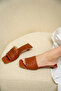 Wilma Tan Stripe Detailed Women's Slippers - 3