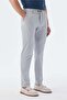 Gray Comfort Fit Elastic Sports Trousers - 3