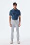 Gray Comfort Fit Elastic Sports Trousers - 2