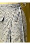 Women's Waist Tie Brode Skirt - 5